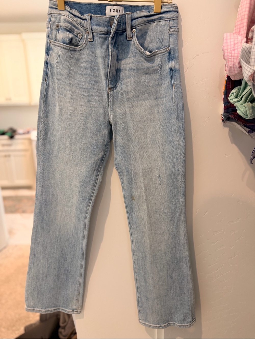 pistola Light Blue Straight Leg Jeans